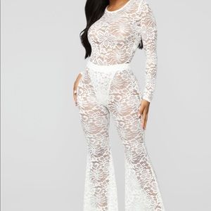 2 piece lace matching set